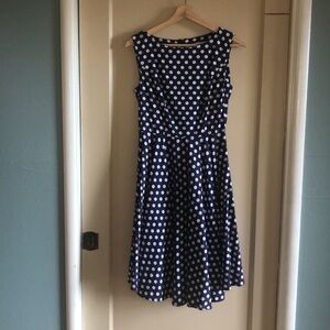 Miss Lulo polka dot dress